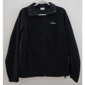 Columbia WL6439 Women's Sz L Black Benton Springs Full Zip Fleece Jacket